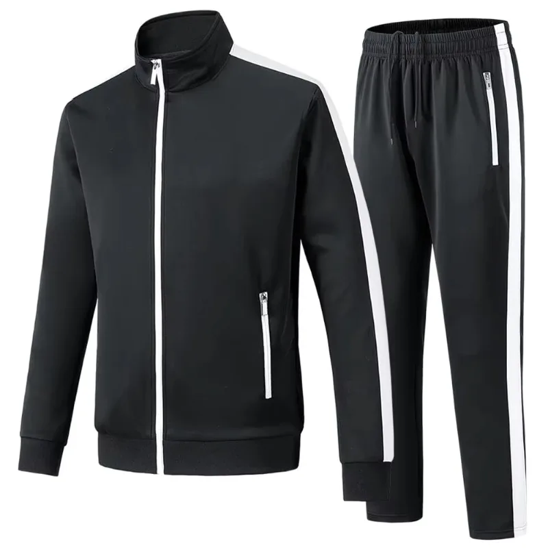 Full Zipper Long Sleeve Activity Sports Suit Men's Sportswear 2-piece Sportswear Men's Sports Suit 
Full Zipper Long Sleeve Activity Sports Suit Men's Sportswear 2-piece Sportswear Men's Sports Suit