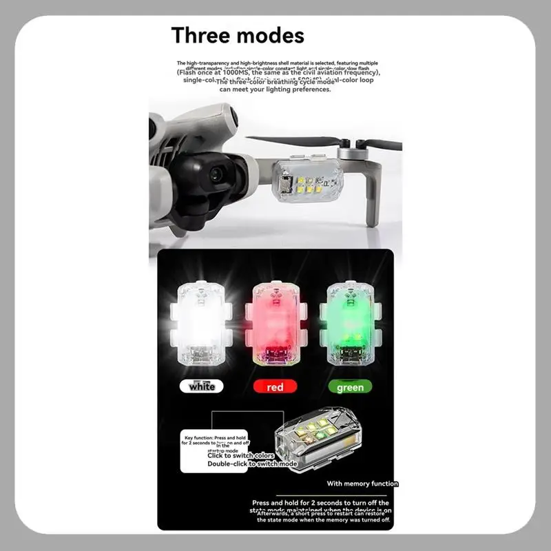 A46U For DJI Drone LED Night Light Long-Range Searchlight Anti-Collision Strobe For Enhanced Visibility And Safety
A46U For DJI Drone LED Night Light Long-Range Searchlight Anti-Collision Strobe For Enhanced Visibility And Safety