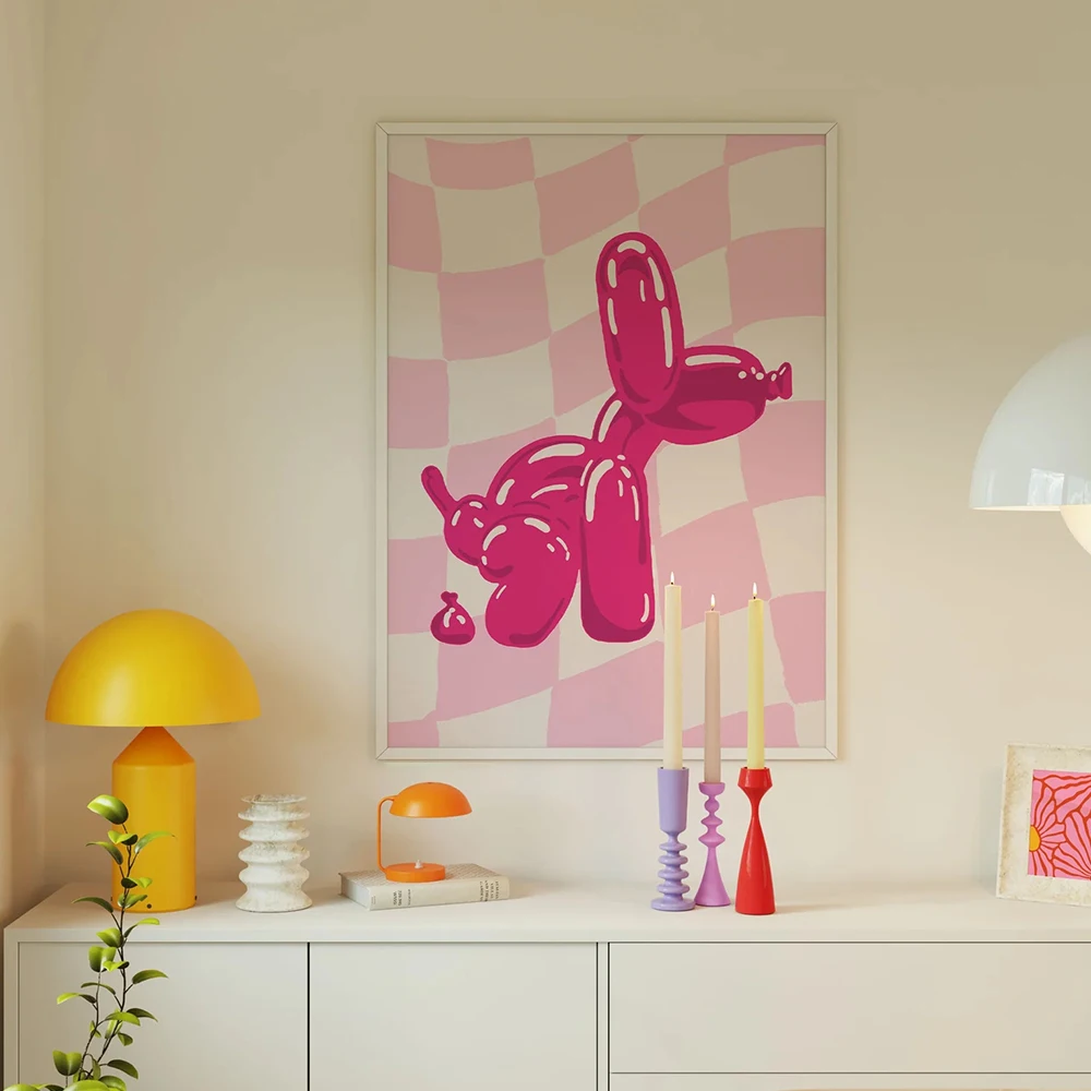 Modern Pink Balloon Dog Poster Dorm Preppy Eclectic Print Modern Maximalist Teenager Room Decor Living Room Bedroom Home Decor
Modern Pink Balloon Dog Poster Dorm Preppy Eclectic Print Modern Maximalist Teenager Room Decor Living Room Bedroom Home Decor