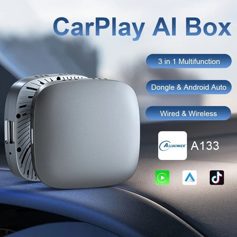 FLIXIVI Smart TV Box CarPlay Ai Box Android 10 2G 32G Wired To Wireless CarPlay Android Auto for Cars
FLIXIVI Smart TV Box CarPlay Ai Box Android 10 2G 32G Wired To Wireless CarPlay Android Auto for Cars