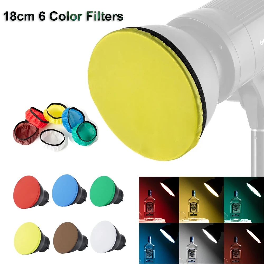 18CM 6 Colors Cloth Filter Soft Light Diffuser Sock kit Photo Props for Bowens Mount Standard Reflector Diffuser Shade Dish Grid
18CM 6 Colors Cloth Filter Soft Light Diffuser Sock kit Photo Props for Bowens Mount Standard Reflector Diffuser Shade Dish Grid