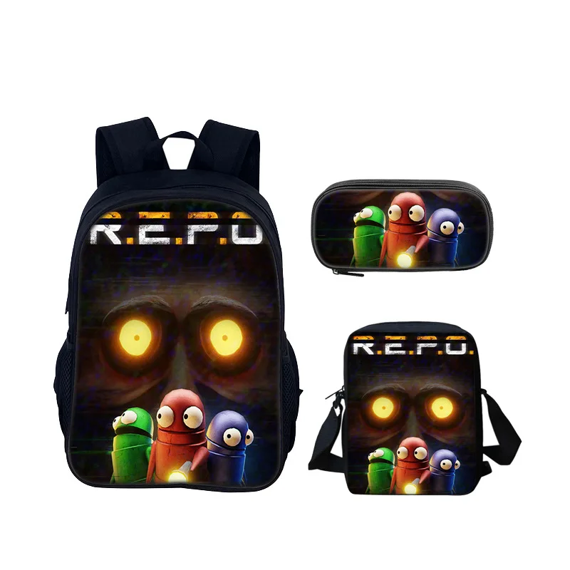 Cartoon Popular R.E.P.O repo 3D Print 3pcs/Set pupil School Bags Laptop Daypack Backpack Inclined shoulder bag Pencil Case
Cartoon Popular R.E.P.O repo 3D Print 3pcs/Set pupil School Bags Laptop Daypack Backpack Inclined shoulder bag Pencil Case