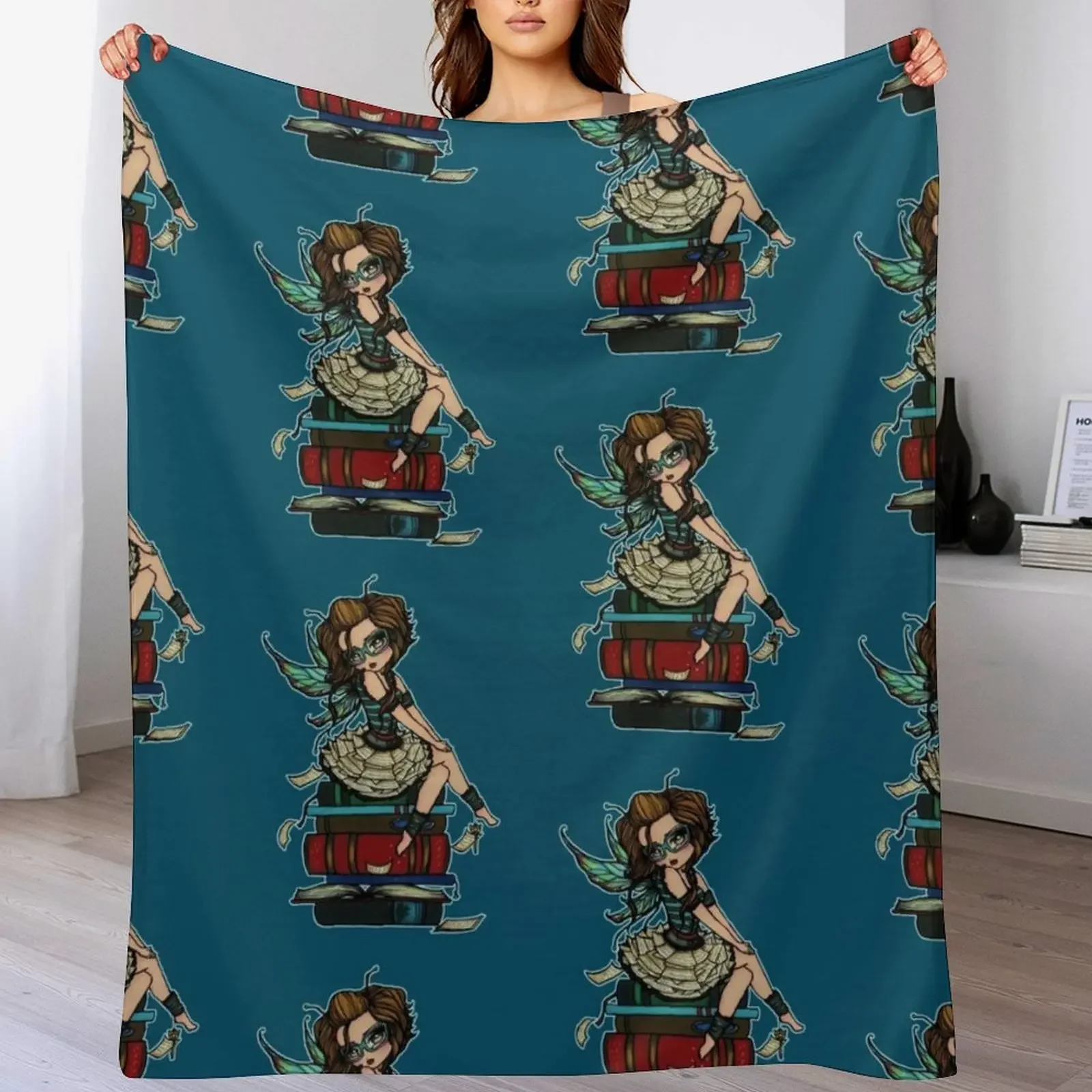 Library Fairy Throw Blanket Travel Beach Flannel Furry Blankets 
Library Fairy Throw Blanket Travel Beach Flannel Furry Blankets