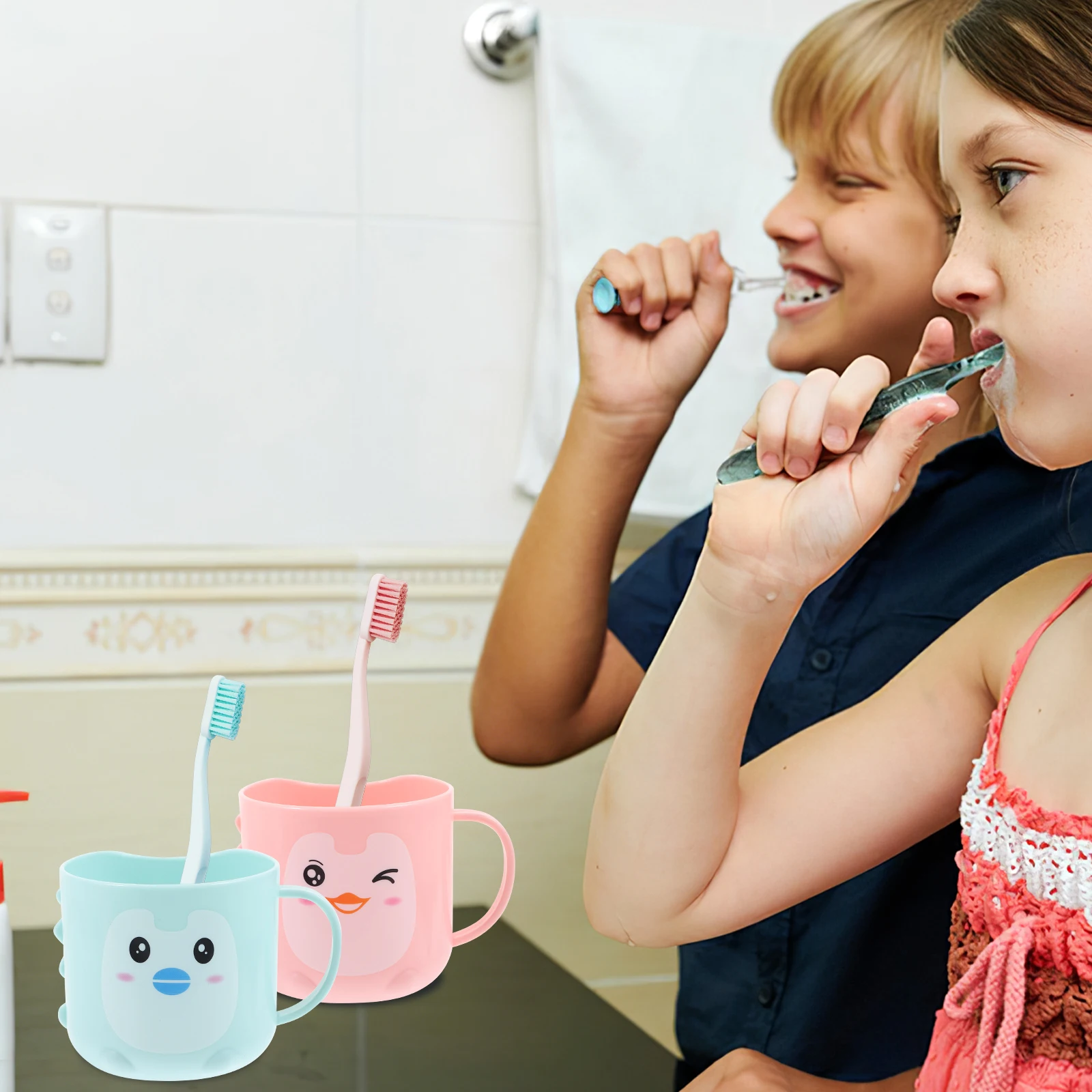 4 pcs Baby Toothbrush Kids Cartoon Mouthwash Glasses Nonslip Household Water Cups Bathroom Wash Cups for Children Large
4 pcs Baby Toothbrush Kids Cartoon Mouthwash Glasses Nonslip Household Water Cups Bathroom Wash Cups for Children Large