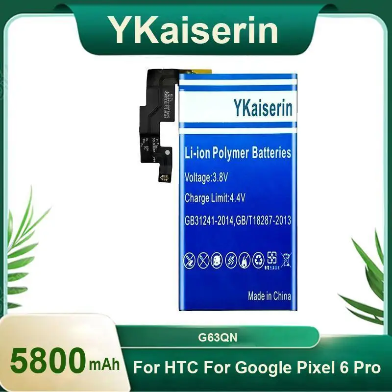 Good Low-Temperature Performance For Htc Google Pixel 6 Pro Mobile Phone Battery Stable Power Supply G63QN 5800Mah
Good Low-Temperature Performance For Htc Google Pixel 6 Pro Mobile Phone Battery Stable Power Supply G63QN 5800Mah