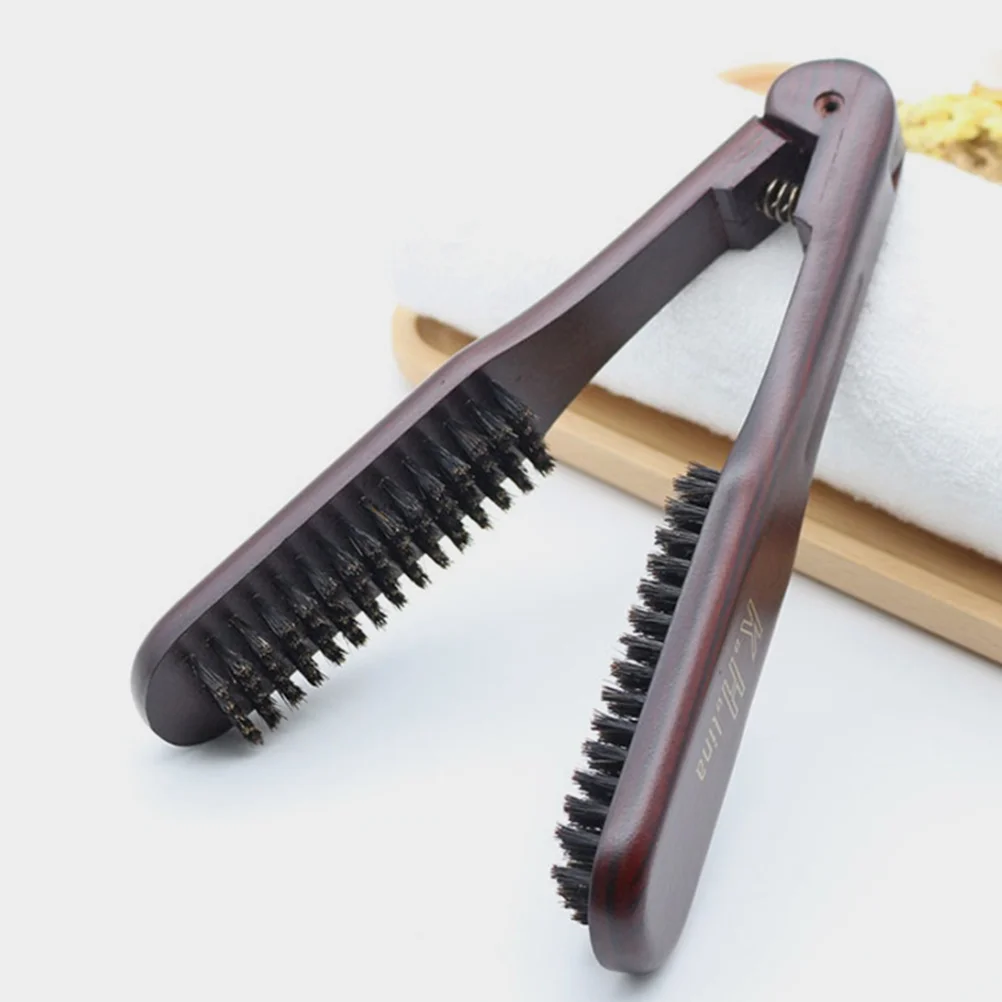 Anti-static Comb Wood Bristle Brush for Hair Straightening V-Shaped Double Sided Foldable Clamp Brush Smooth Natural Hair
Anti-static Comb Wood Bristle Brush for Hair Straightening V-Shaped Double Sided Foldable Clamp Brush Smooth Natural Hair