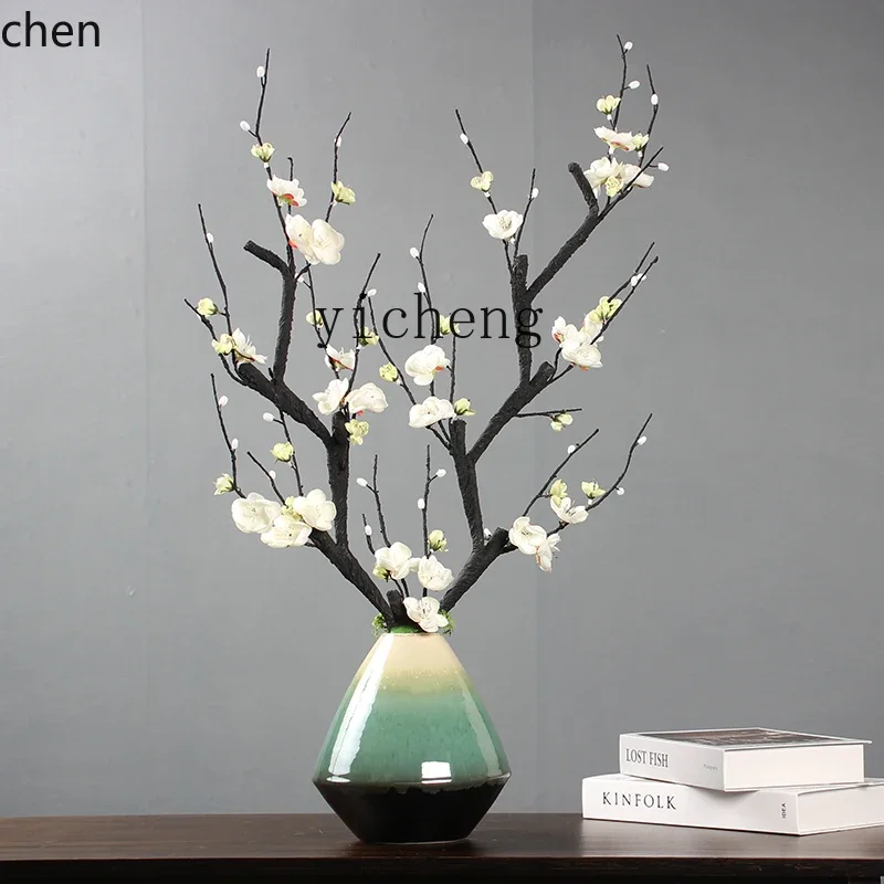 color glaze ceramic pot with classical plum blossom potted simulated flower set Chinese floral decoration flower decoration
color glaze ceramic pot with classical plum blossom potted simulated flower set Chinese floral decoration flower decoration