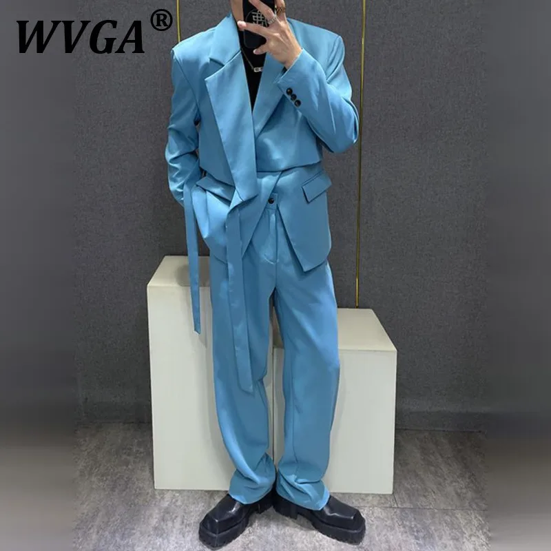 WVGA Spring Autumn New Man Fake Two-Piece Design Trendy Long Sleeve Blazer Niche Chic Casual Straight Suit Pants Sets Ins W11528
WVGA Spring Autumn New Man Fake Two-Piece Design Trendy Long Sleeve Blazer Niche Chic Casual Straight Suit Pants Sets Ins W11528