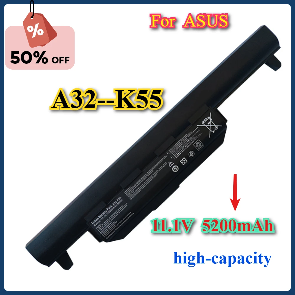 A32-K55 5200mAh High-capacity Laptop Battery for ASUS A45 A55 K55 A75 K75 X45 X55 A85 K95 R400 R500 R500 U57 X75 X55 Series
A32-K55 5200mAh High-capacity Laptop Battery for ASUS A45 A55 K55 A75 K75 X45 X55 A85 K95 R400 R500 R500 U57 X75 X55 Series