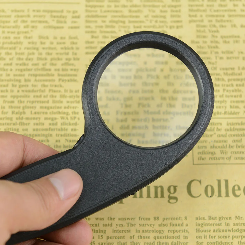 4X Handheld Card Magnifying Glass 50mm Lens with LED UV Light for Jewelry Currency Detecting
4X Handheld Card Magnifying Glass 50mm Lens with LED UV Light for Jewelry Currency Detecting