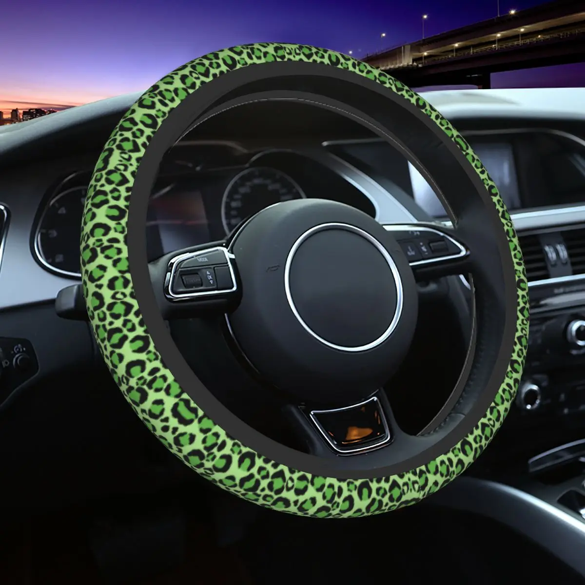 38cm Car Steering Wheel Covers Green Leopard Camouflage Braid On The Steering Wheel Cover Auto Decoration Car Accessories
38cm Car Steering Wheel Covers Green Leopard Camouflage Braid On The Steering Wheel Cover Auto Decoration Car Accessories
