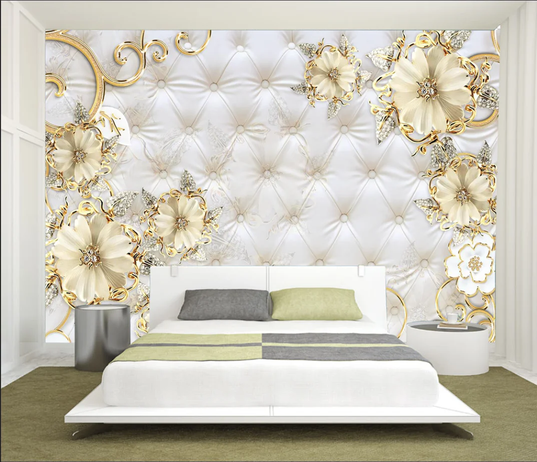 Customized Wallpaper Home Decor High end floral pattern retro soft bag jewelry Wallpaper 3 D Living Room Mural wall stickers
Customized Wallpaper Home Decor High end floral pattern retro soft bag jewelry Wallpaper 3 D Living Room Mural wall stickers