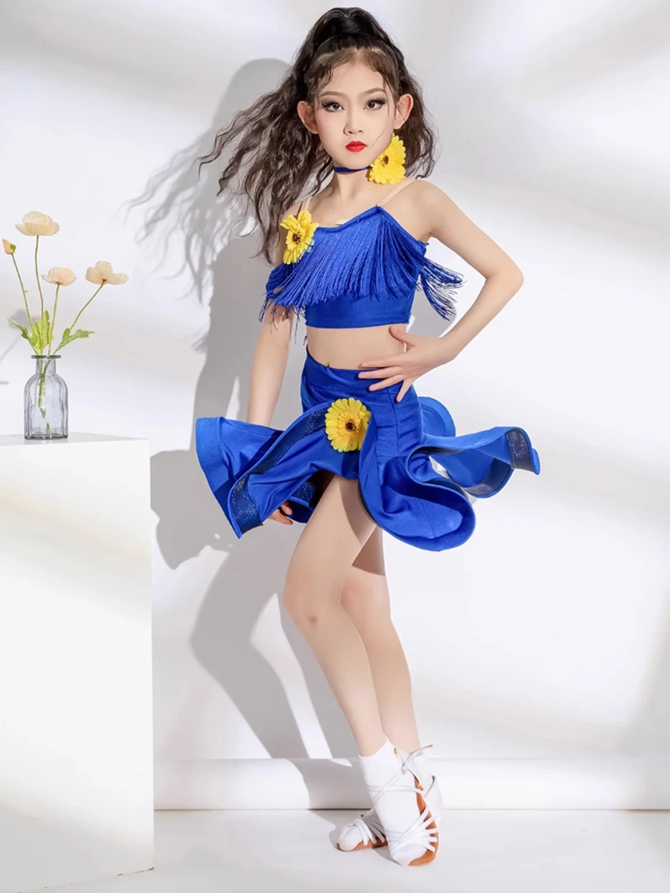 Fringe Samba Latin Dance Dress Girls Tassel Tango Salsa Rumba Ballroom Latin Dance Costumes Children Stage Outfits Costume
Fringe Samba Latin Dance Dress Girls Tassel Tango Salsa Rumba Ballroom Latin Dance Costumes Children Stage Outfits Costume