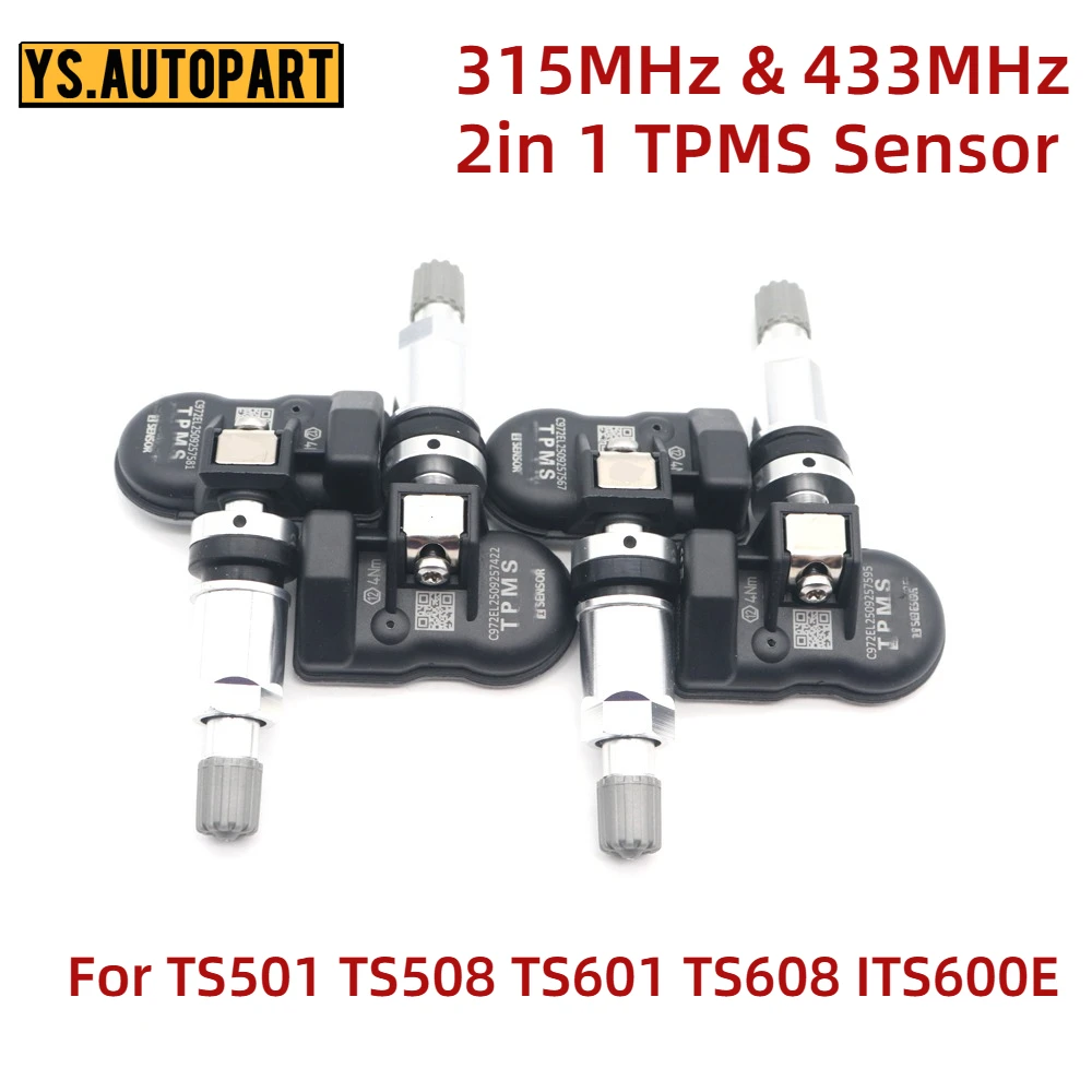 TPMS Sensor 2 in 1 315Mhz+433MHZ Tire Repair Tools Tire Pressure Monitor Programmable