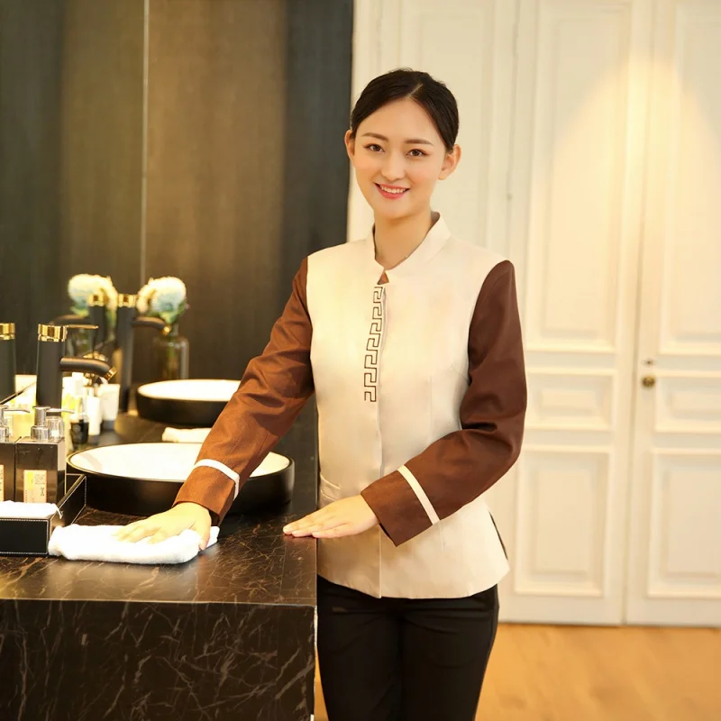 Great Wall Work Clothes Women's Long-Sleeved Workwear Hotel Guest Room Aunt Cleaning Service Uniform Autumn and Winter
Great Wall Work Clothes Women's Long-Sleeved Workwear Hotel Guest Room Aunt Cleaning Service Uniform Autumn and Winter
