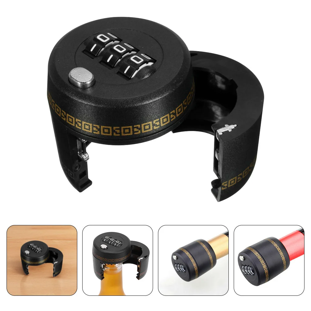 2 Pcs Bottle Lock Cap Combination Corks Soda Stopper Stoppers with Password Plug Locking Key
2 Pcs Bottle Lock Cap Combination Corks Soda Stopper Stoppers with Password Plug Locking Key