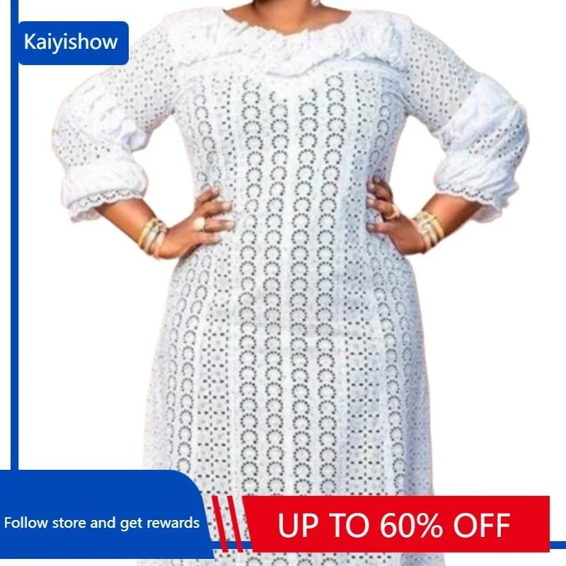 Elegant African Elegant Dresses for Women White Hollow Out 2023 Muslim Fashion Abayas Dashiki Robe Kaftan Long Maxi Dress M-5XL
Elegant African Elegant Dresses for Women White Hollow Out 2023 Muslim Fashion Abayas Dashiki Robe Kaftan Long Maxi Dress M-5XL