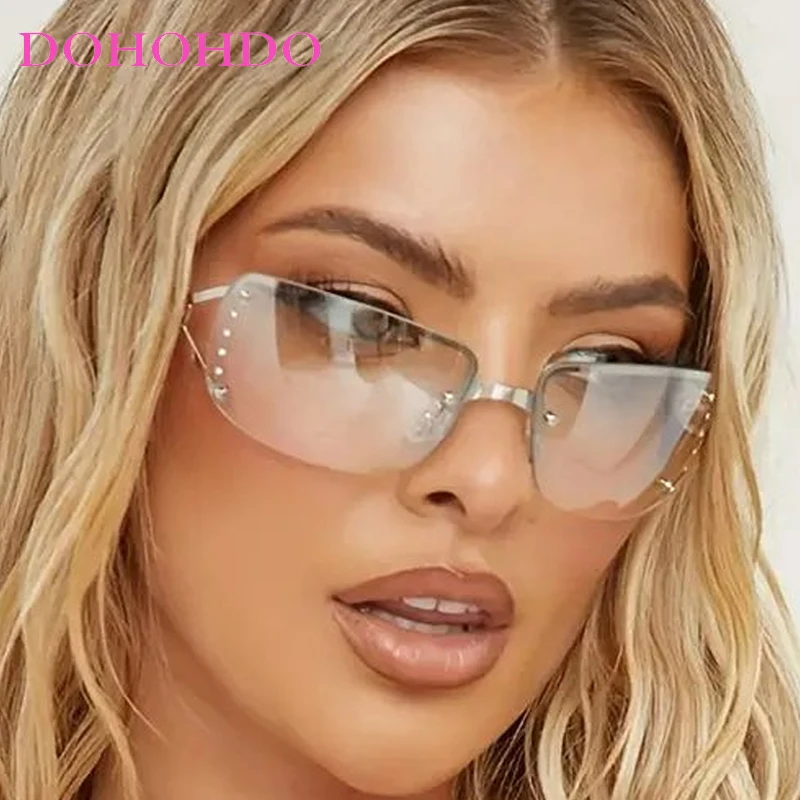 2025 Rimless Y2k Sunglasses For Women Men Trendy Shield Wrap Around Rectangle Sun Glasses Fashion New Diamond Studded Glasses
2025 Rimless Y2k Sunglasses For Women Men Trendy Shield Wrap Around Rectangle Sun Glasses Fashion New Diamond Studded Glasses