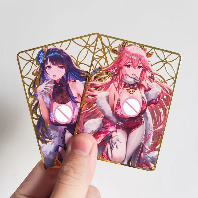 Аниме «История богини» Acg сексуальные карты Diy металлические карты Yae Miko Raiden Shogun Коллекционные карты подарки на день рождения детские игрушки
Аниме «История богини» Acg сексуальные карты Diy металлические карты Yae Miko Raiden Shogun Коллекционные карты подарки на день рождения детские игрушки