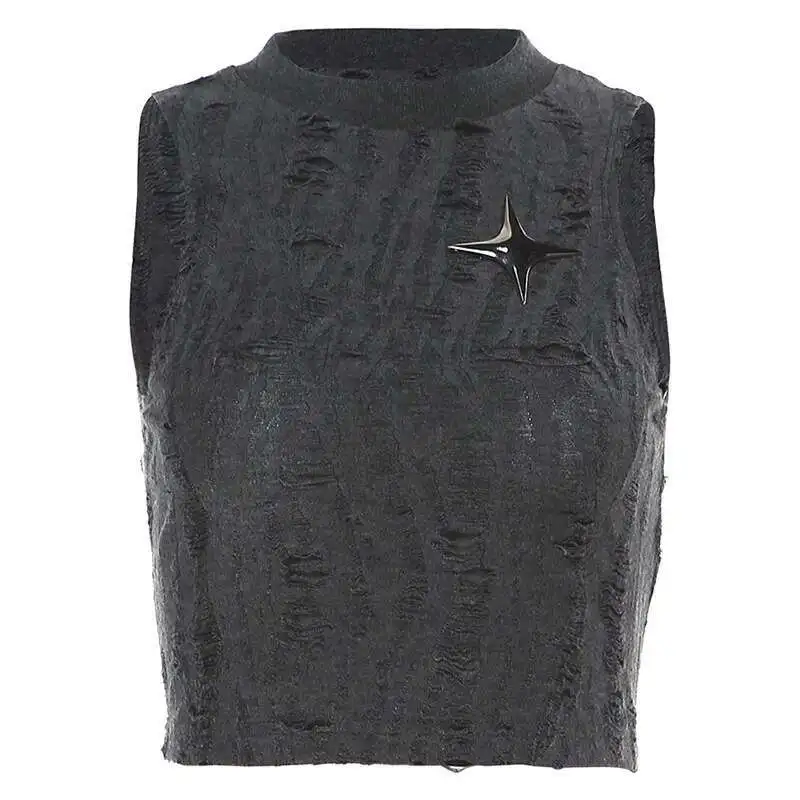 Summer Women's 2025 New Solid Color Street Fashion Sleeveless Matte Black Hairline Tank Top for Women
Summer Women's 2025 New Solid Color Street Fashion Sleeveless Matte Black Hairline Tank Top for Women