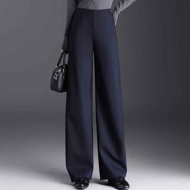 Blue High Waist Draped Casual Wide Leg Pants Women's Autumn 2025 New Sle aa Polyester Fiber Straight Cut Trousers
Blue High Waist Draped Casual Wide Leg Pants Women's Autumn 2025 New Sle aa Polyester Fiber Straight Cut Trousers