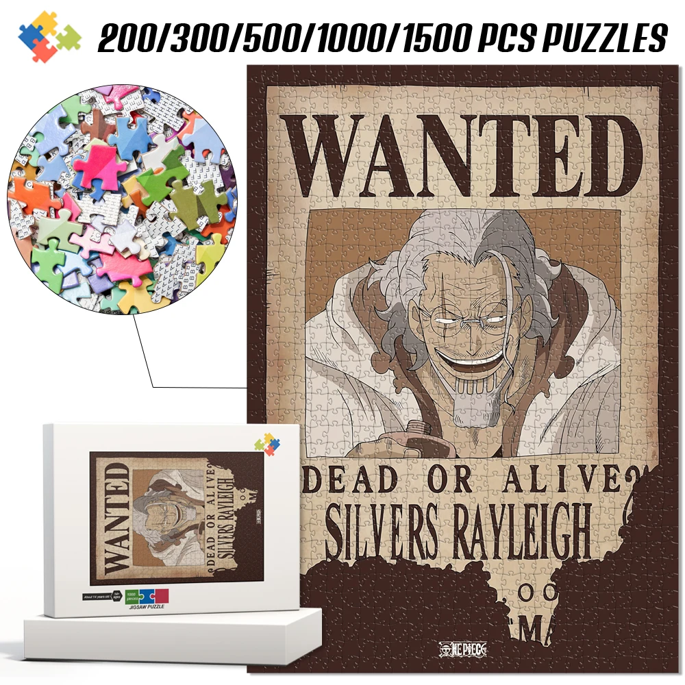 Silvers Rayleigh One Piece Wanted Bounty Jigsaw Puzzle Waterproof Full Color Anime Poster Puzzle Family Game Gift for Adult Fans
Silvers Rayleigh One Piece Wanted Bounty Jigsaw Puzzle Waterproof Full Color Anime Poster Puzzle Family Game Gift for Adult Fans