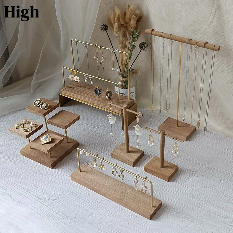 Brass Walnut Jewelry Display Rack Combination Earrings Holder Stud Earrings Hanger Necklace Storage Rack Jewelry Display Stand
Brass Walnut Jewelry Display Rack Combination Earrings Holder Stud Earrings Hanger Necklace Storage Rack Jewelry Display Stand