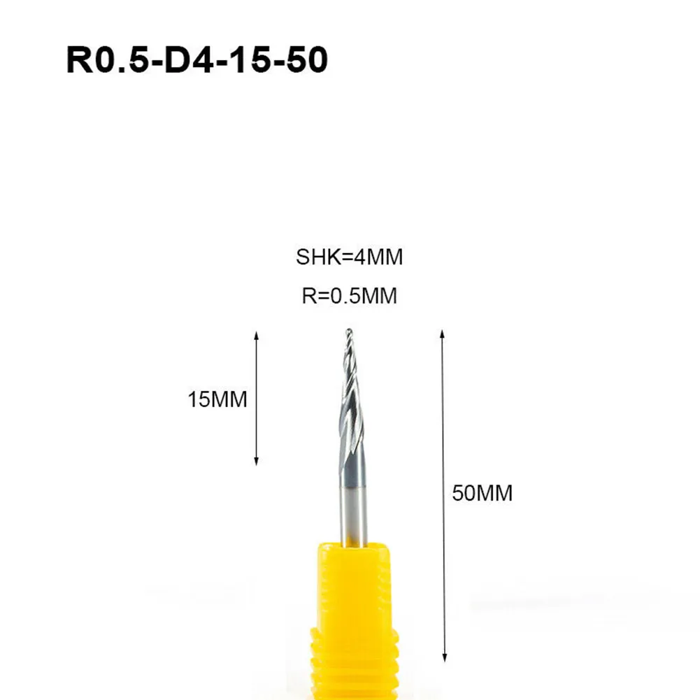 Excellent Chip Removal HRC55 Two Flute Tapered Ball Nose Router Bit Solid Carbide Taper Ballnose Endmill R1 0*D6*30 5*75
Excellent Chip Removal HRC55 Two Flute Tapered Ball Nose Router Bit Solid Carbide Taper Ballnose Endmill R1 0*D6*30 5*75