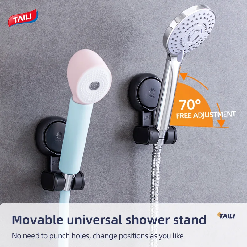 TAILI Suction Shower Head Holder Adjustable Reusable Wall Mounted Handle 360° Rotatable Load-bearing 5kg Detachable Punch-free 
TAILI Suction Shower Head Holder Adjustable Reusable Wall Mounted Handle 360° Rotatable Load-bearing 5kg Detachable Punch-free