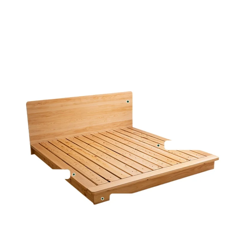 Cypress solid wood bedroom double flat bed low floor bed environmentally friendly and simple
Cypress solid wood bedroom double flat bed low floor bed environmentally friendly and simple