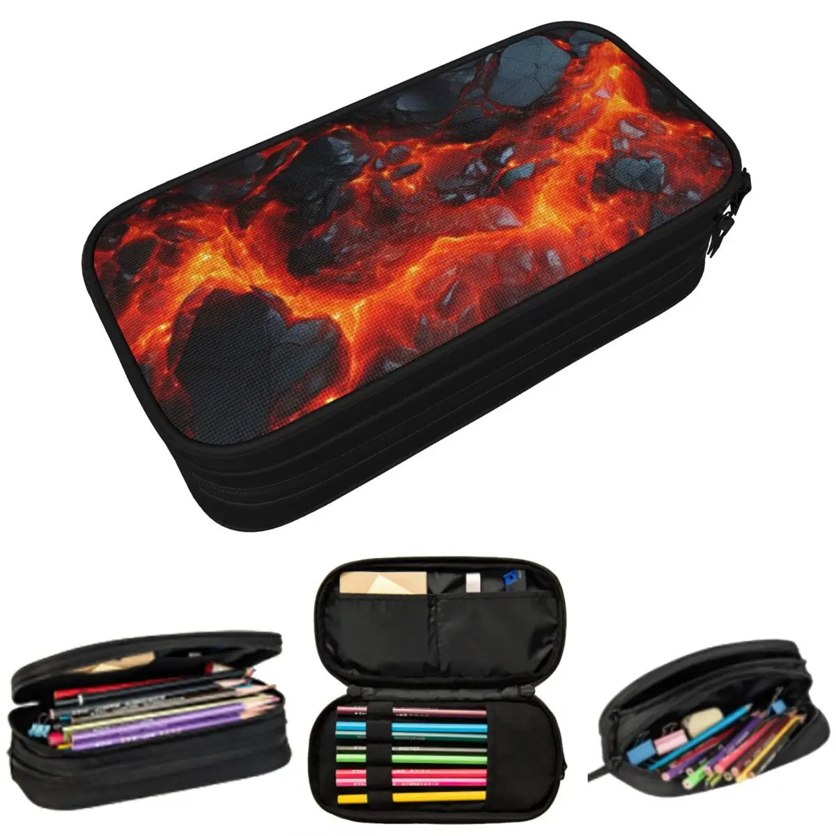 Magma Volcano Lava Fire Pencil Case for Boy Girl Gifts Pen Box Pencil Bag Stationery Supplies Pen Holder Bag
Magma Volcano Lava Fire Pencil Case for Boy Girl Gifts Pen Box Pencil Bag Stationery Supplies Pen Holder Bag