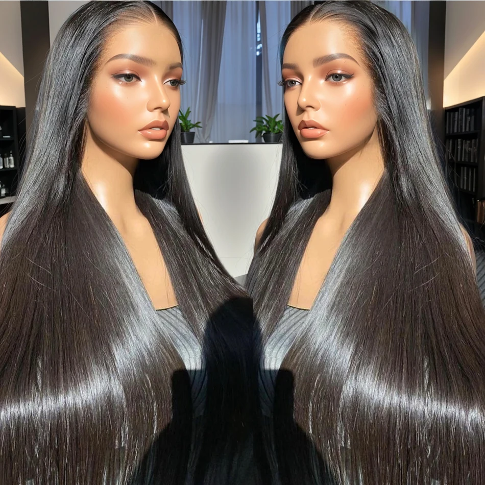 250 Density 13x4 13x6 Bone Straight HD Transparent Lace Front Human Hair Wigs 30 40 Inch Pre Plucked Lace Frontal Wigs For Women
250 Density 13x4 13x6 Bone Straight HD Transparent Lace Front Human Hair Wigs 30 40 Inch Pre Plucked Lace Frontal Wigs For Women
