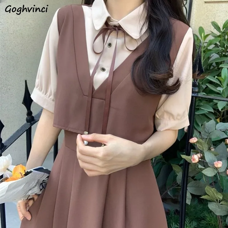 Niche Dresses for Women Prevalent Simple Design Korean Style Beauty Girls Clothing Summer All-match Bow Sweet Casual Vestidos
Niche Dresses for Women Prevalent Simple Design Korean Style Beauty Girls Clothing Summer All-match Bow Sweet Casual Vestidos