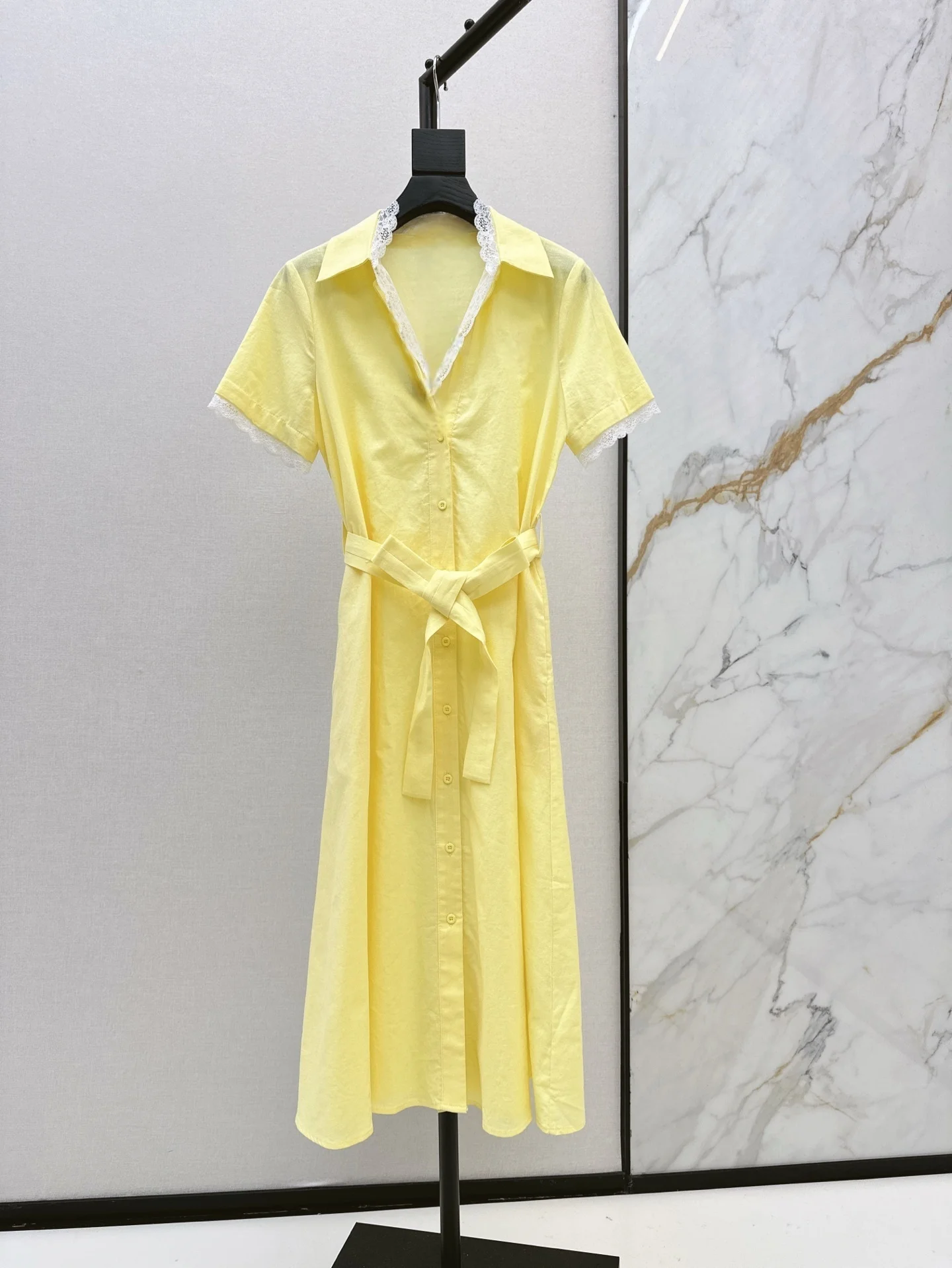 Female Clothing Woman Clothes Women's Dress Women's lace and lace patchwork shirt linen dress
Female Clothing Woman Clothes Women's Dress Women's lace and lace patchwork shirt linen dress