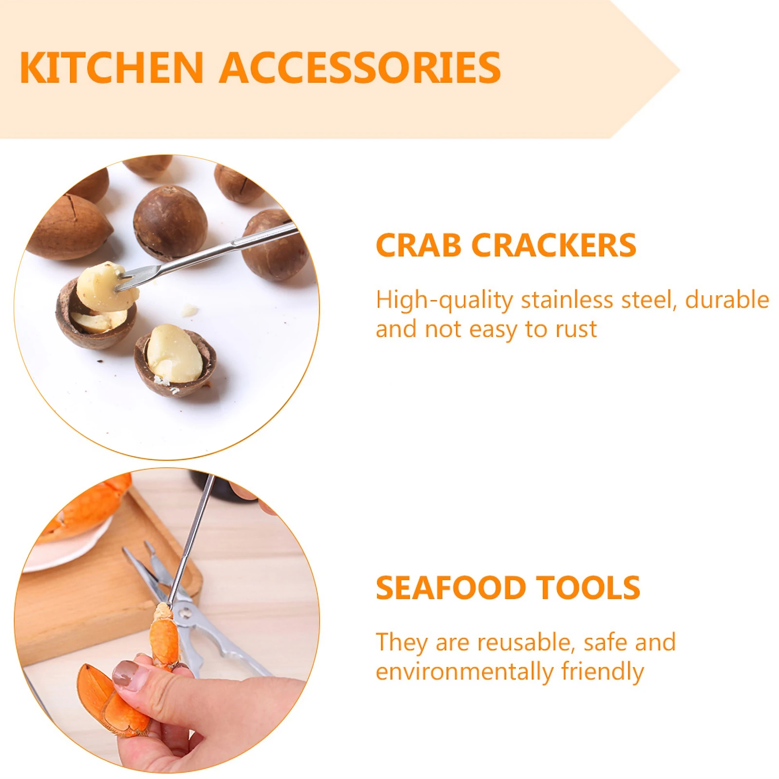 12PCS Multi-function Needle Stainless Steel Seafood Fork Crab Lobster Nut Picker Shellfish Tool Walnuts Kitchen Dining
12PCS Multi-function Needle Stainless Steel Seafood Fork Crab Lobster Nut Picker Shellfish Tool Walnuts Kitchen Dining