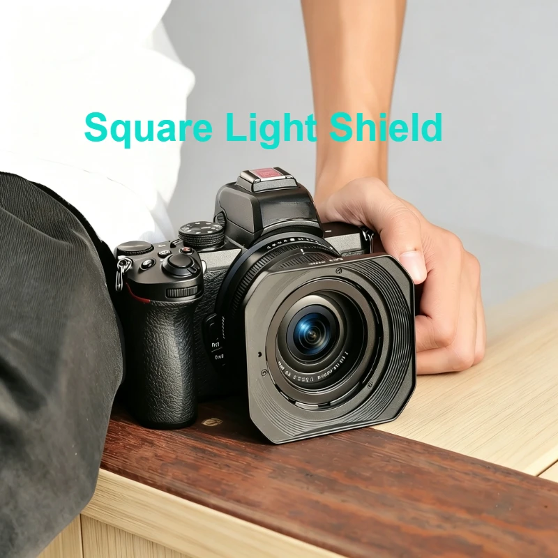 Metal Light Shield Square Retro Lens Cover Suitable for Nikon z16-50mm Panasonic 25f1.4/1.7 lens 46mm Mount sun Shield
Metal Light Shield Square Retro Lens Cover Suitable for Nikon z16-50mm Panasonic 25f1.4/1.7 lens 46mm Mount sun Shield