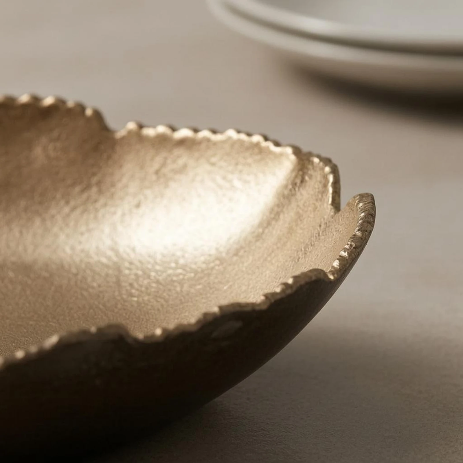 Freeform Tray Shallow Rim Hammered Tray Serving Platter Decorative Home Decor Item Easy to Clean for Tabletop Display
Freeform Tray Shallow Rim Hammered Tray Serving Platter Decorative Home Decor Item Easy to Clean for Tabletop Display
