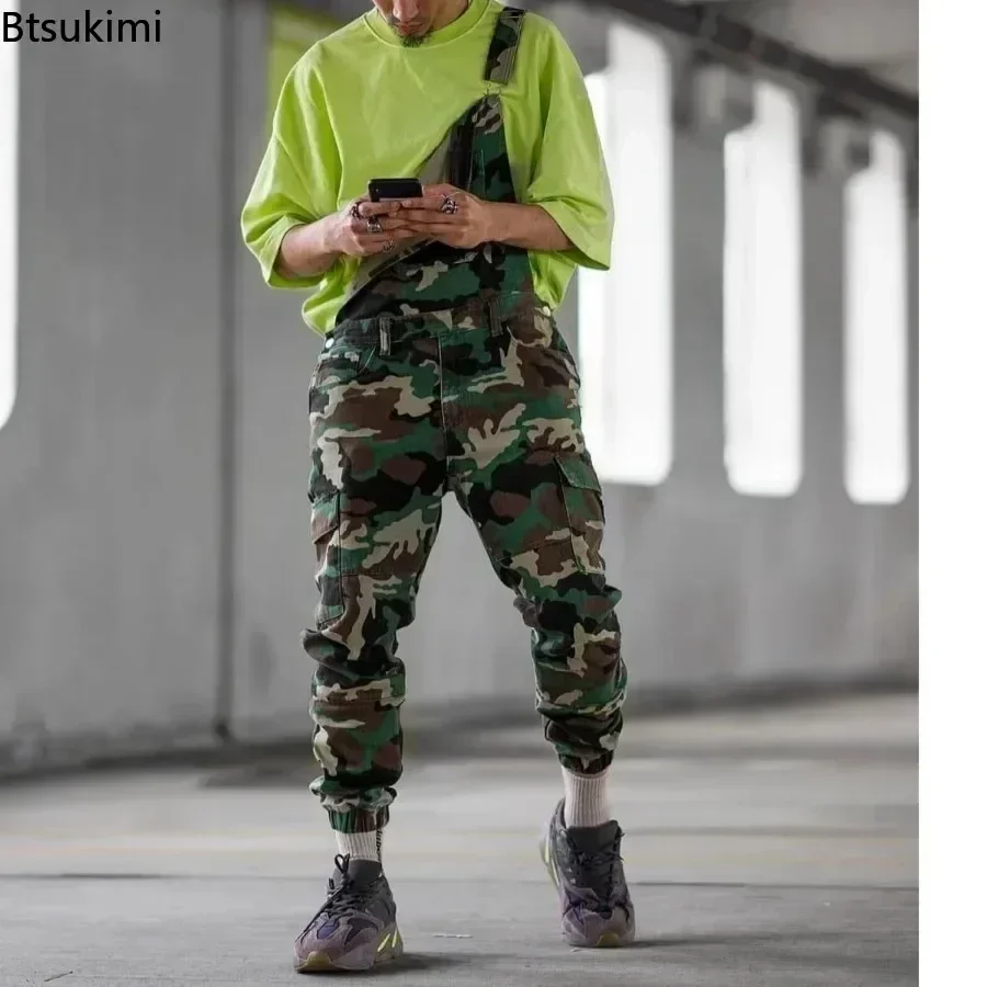 New2026 Men's Camouflage Strap Long Pants Overalls Cross Button Man Casual Pants Jeans One Piece Jumpsuit Denim Cargo Pants Male
New2026 Men's Camouflage Strap Long Pants Overalls Cross Button Man Casual Pants Jeans One Piece Jumpsuit Denim Cargo Pants Male
