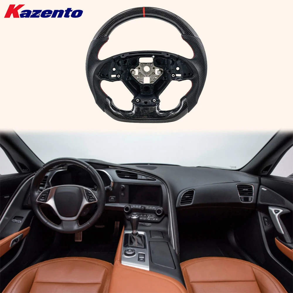 For Chevrolet Corvette C7 14-19 Z06 Carbon D Style Steering Wheel Replacement 
For Chevrolet Corvette C7 14-19 Z06 Carbon D Style Steering Wheel Replacement