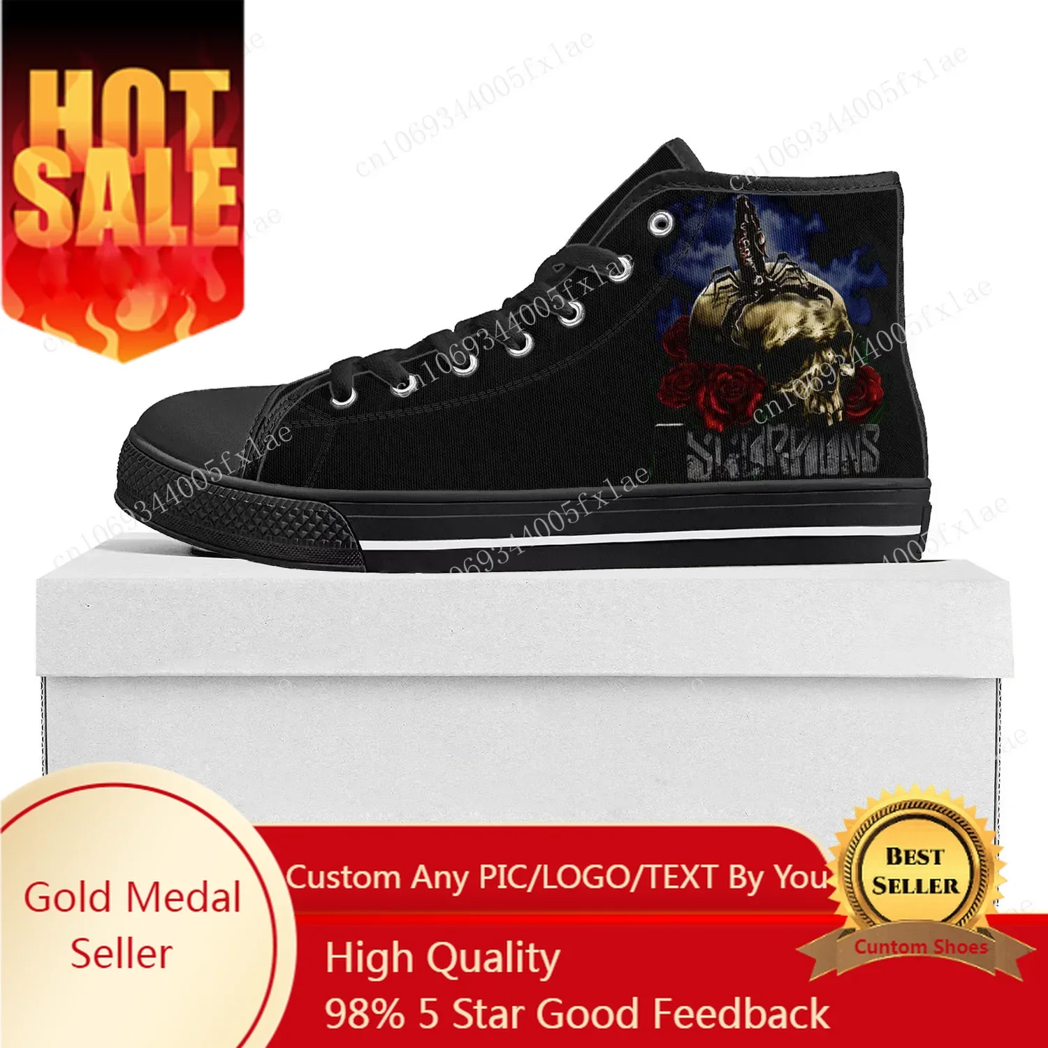 Scorpions Metal Rock Band Pop High Top High Quality Sneakers Mens Womens Teenager Canvas Sneaker Casual Couple Shoes Custom Shoe
Scorpions Metal Rock Band Pop High Top High Quality Sneakers Mens Womens Teenager Canvas Sneaker Casual Couple Shoes Custom Shoe