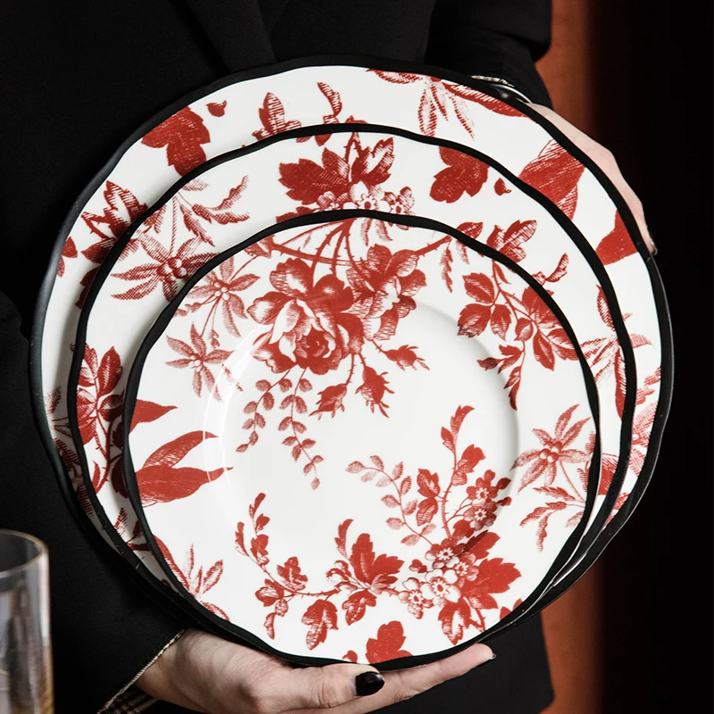 Romantic Rose Plate, High-end Light Luxury Dessert Plate, Retro Ceramic Dining Plate, Especially Beautiful Plate
Romantic Rose Plate, High-end Light Luxury Dessert Plate, Retro Ceramic Dining Plate, Especially Beautiful Plate