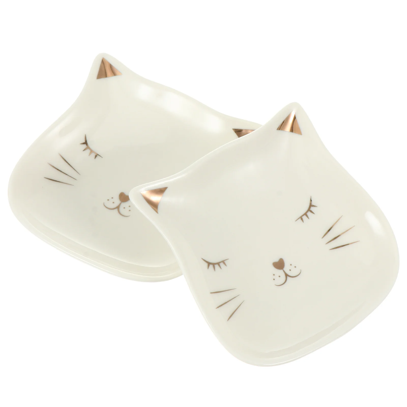 2Pcs Cat Pattern Ceramic Jewelry Plates Stylish Organizer Tray for Rings Earrings Necklace Lipstick Perfume Food Storage
2Pcs Cat Pattern Ceramic Jewelry Plates Stylish Organizer Tray for Rings Earrings Necklace Lipstick Perfume Food Storage