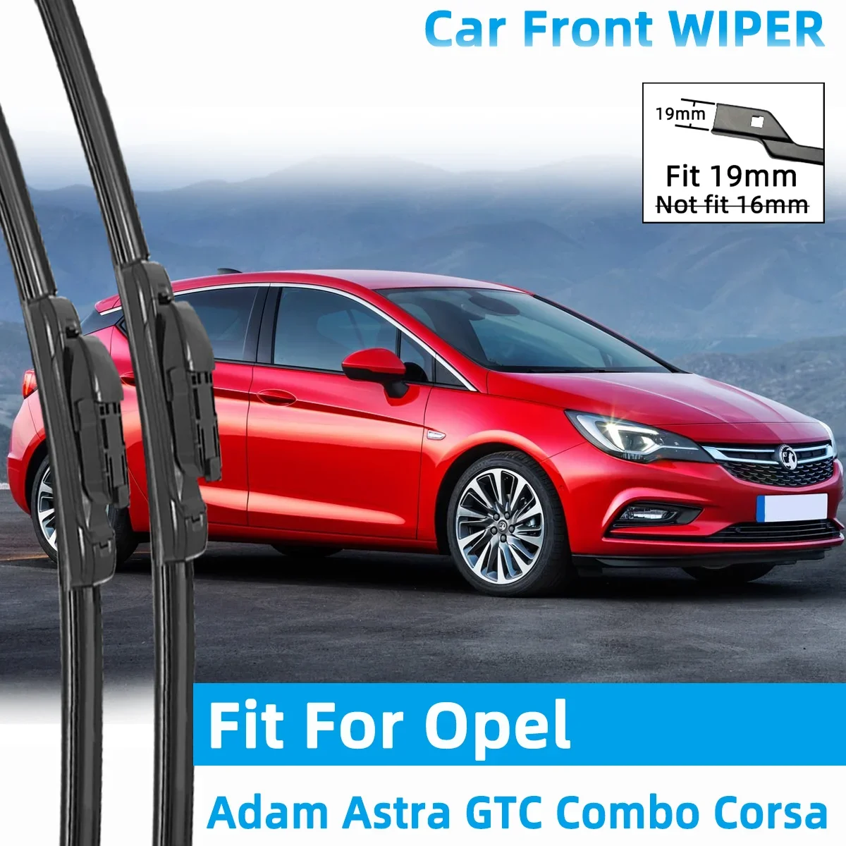 Front Wiper Accessorie Double Rubber Car Wipers for Opel Adam Astra J GTC K Combo D Corsa F 2009-2020 Wiper Brushes New Upgraded
Front Wiper Accessorie Double Rubber Car Wipers for Opel Adam Astra J GTC K Combo D Corsa F 2009-2020 Wiper Brushes New Upgraded