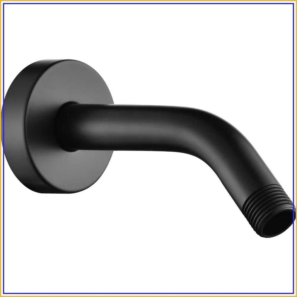6 Inch Wall Mount Shower Arm, Solid Brass Extra Thick Shower Pipe Extension, Matte Black Shower Neck Replacement
6 Inch Wall Mount Shower Arm, Solid Brass Extra Thick Shower Pipe Extension, Matte Black Shower Neck Replacement