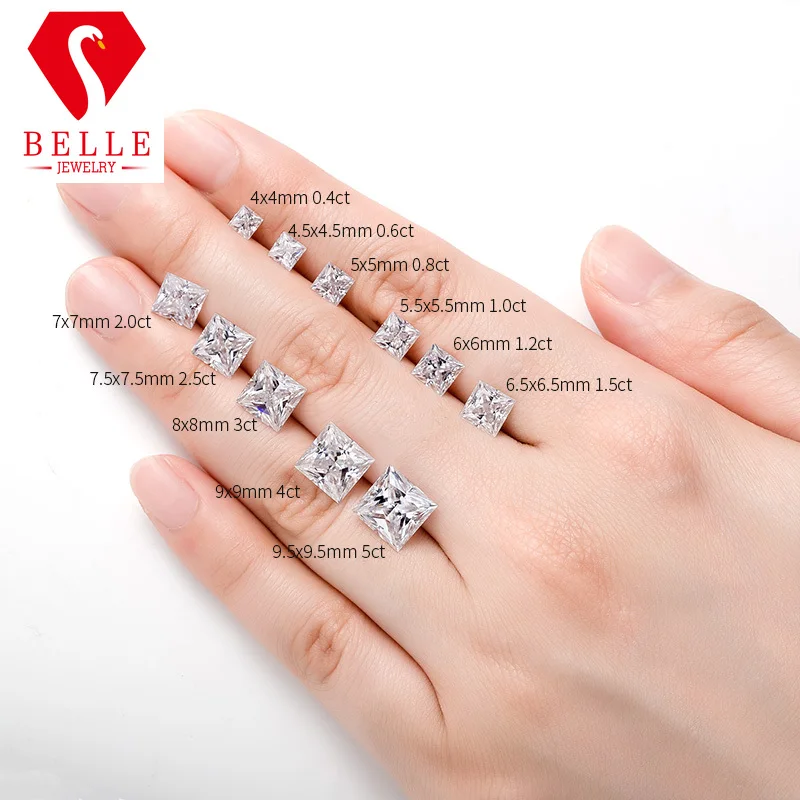Moissanite Stone NP Natural D White Princess Moissanite Stone Customized Gemstone 8Hearts&8Arrows VVS1 Diamond For Jewelry Makin
Moissanite Stone NP Natural D White Princess Moissanite Stone Customized Gemstone 8Hearts&8Arrows VVS1 Diamond For Jewelry Makin