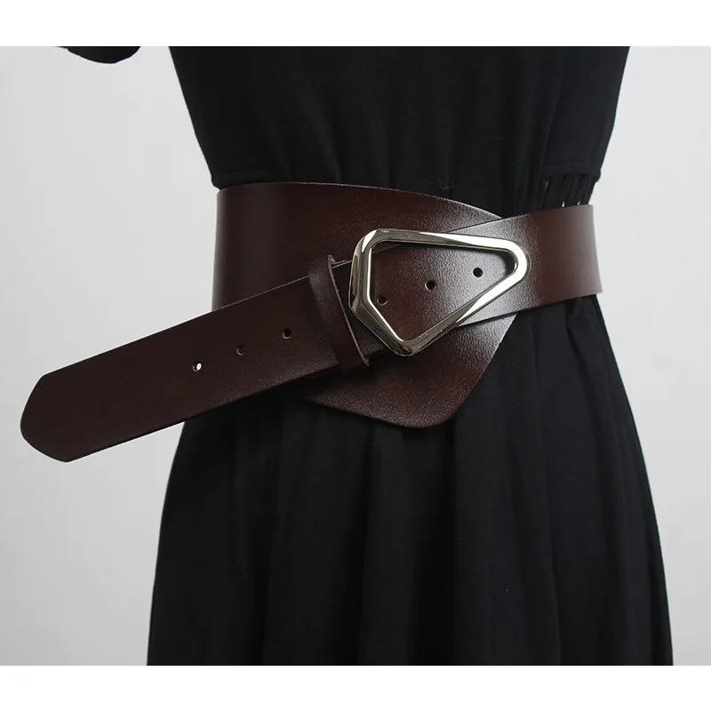 Ladies' Decorative Clothing Waist Cinching Skirt Coat Wide Belt,Women's Genuine Leather Retro Fashionable Wide Waistband
Ladies' Decorative Clothing Waist Cinching Skirt Coat Wide Belt,Women's Genuine Leather Retro Fashionable Wide Waistband