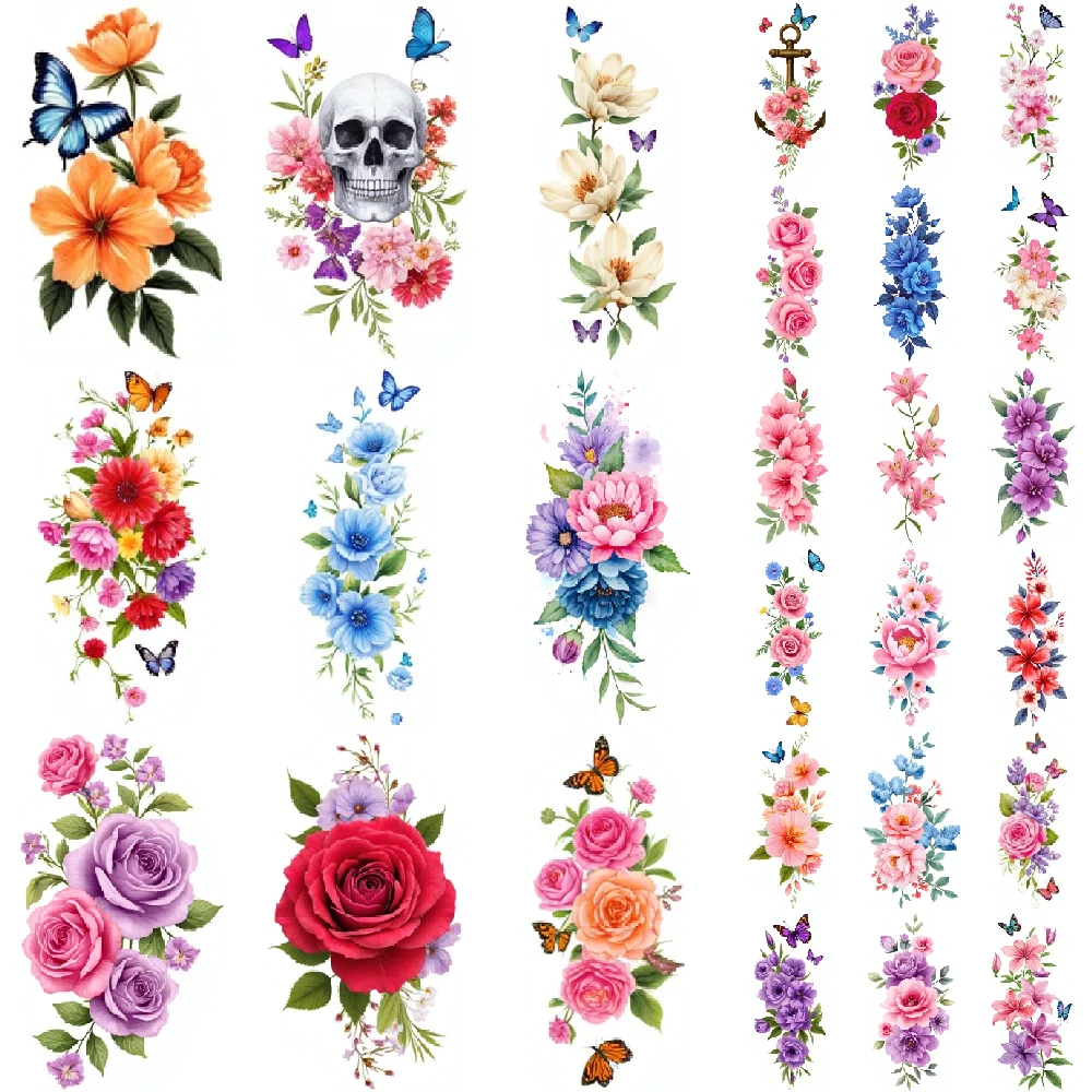 9pcs Temporary Tattoo Colorful Orchids Butterflies Floral Stickers For Back Arms Shoulders
9pcs Temporary Tattoo Colorful Orchids Butterflies Floral Stickers For Back Arms Shoulders