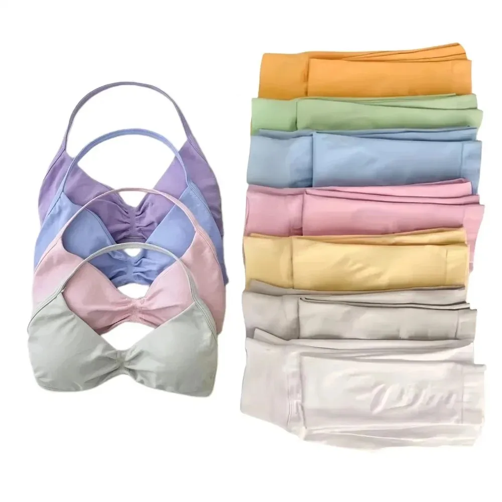 Комплект из 2 предметов для йоги, женский бесшовный бюстгальтер и леггинсы на бретелях, высококачественный спортивный комплект для занятий йогой и пилатесом в тренажерном зале
Комплект из 2 предметов для йоги, женский бесшовный бюстгальтер и леггинсы на бретелях, высококачественный спортивный комплект для занятий йогой и пилатесом в тренажерном зале