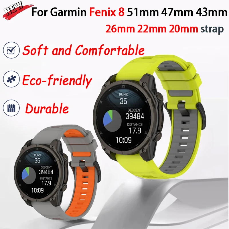 Высококачественный ремешок из силиконовой петли 26 мм, 22 мм, 20 мм, для Garmin Fenix8, 51 мм, 47 мм, браслет, ремешок для часов Fenix 7X 6X 5X Pro Enduro3 correa
Высококачественный ремешок из силиконовой петли 26 мм, 22 мм, 20 мм, для Garmin Fenix8, 51 мм, 47 мм, браслет, ремешок для часов Fenix 7X 6X 5X Pro Enduro3 correa