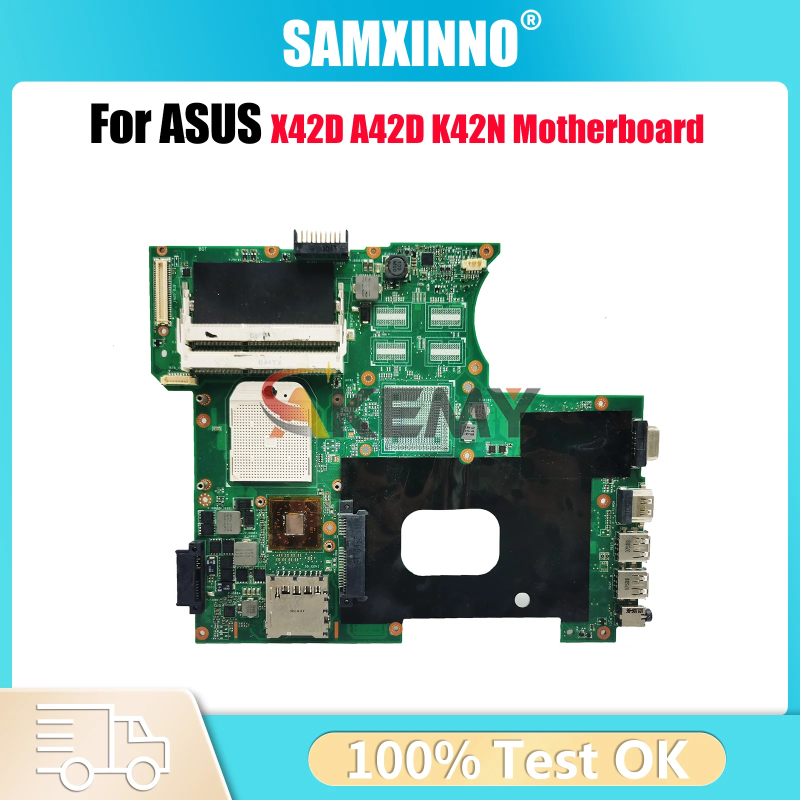 Материнская плата K42N для ноутбука ASUS X42D K42N A42D K42N Материнская плата для ноутбука Цей товар в наличии 100% тестирование ОК быстрая доставка
Материнская плата K42N для ноутбука ASUS X42D K42N A42D K42N Материнская плата для ноутбука Цей товар в наличии 100% тестирование ОК быстрая доставка